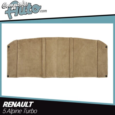 DPAN Moquette en velours beige pour la plage arrière de Renault 5 Alpine Turbo