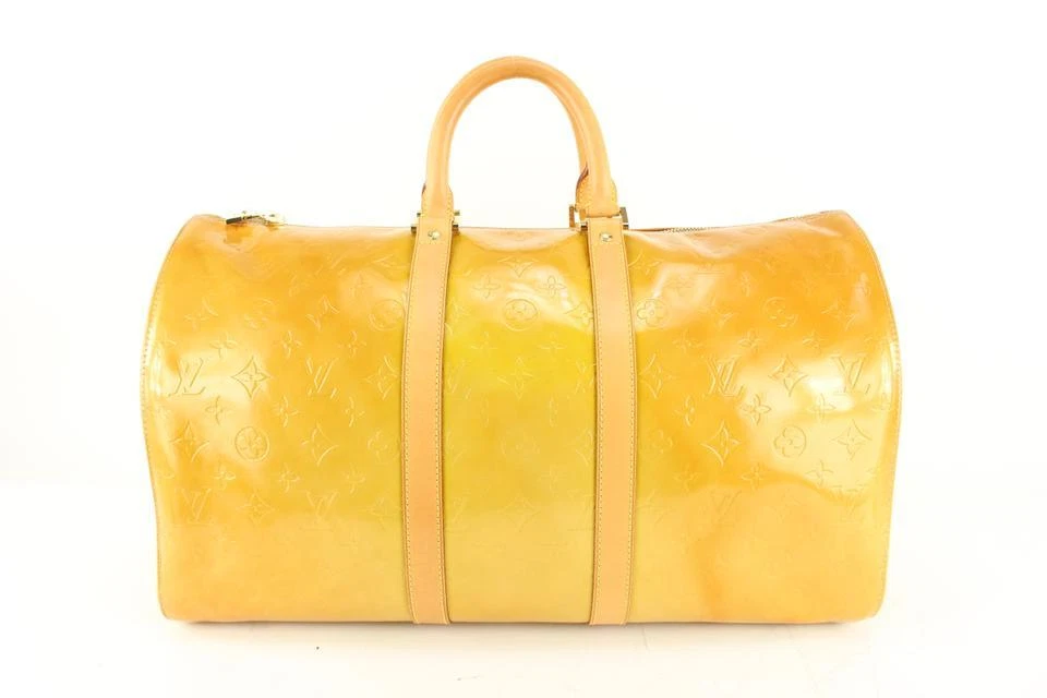 louis vuitton yellow duffle bag