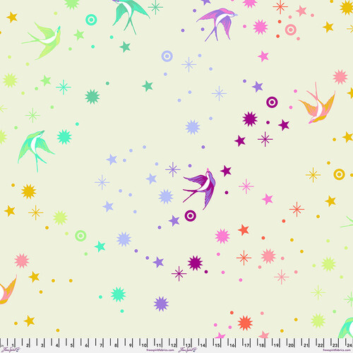 Fairy Dust XL Cotton Candy Tula Pink BT Yard Baumwollsatin x 108 breit Quilt Rücken - Bild 1 von 2