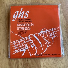 GHS Bright Bronze Mandolin Strings Medium Light PF250 Unopened