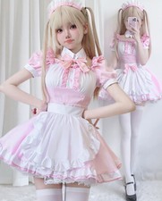 Japanese Gothic Lolita Girls Bow JSK A-Line Dress Sleeveless Sweet Cosplay Dress