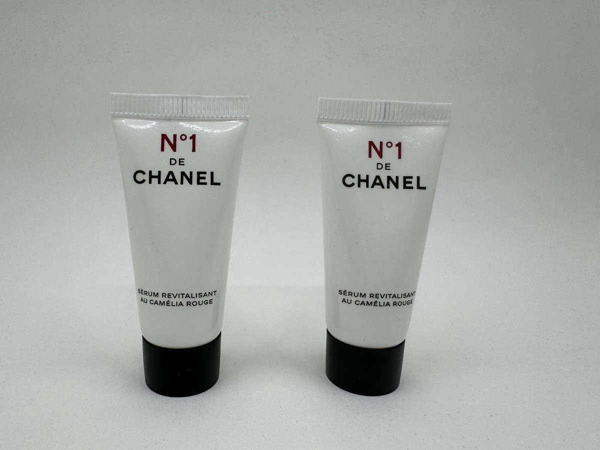2x Chanel No 1 Serum Crème Revitalisante au Camelia Rouge 5ml each