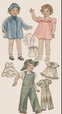 Vintage Doll Clothing Pattern 2240