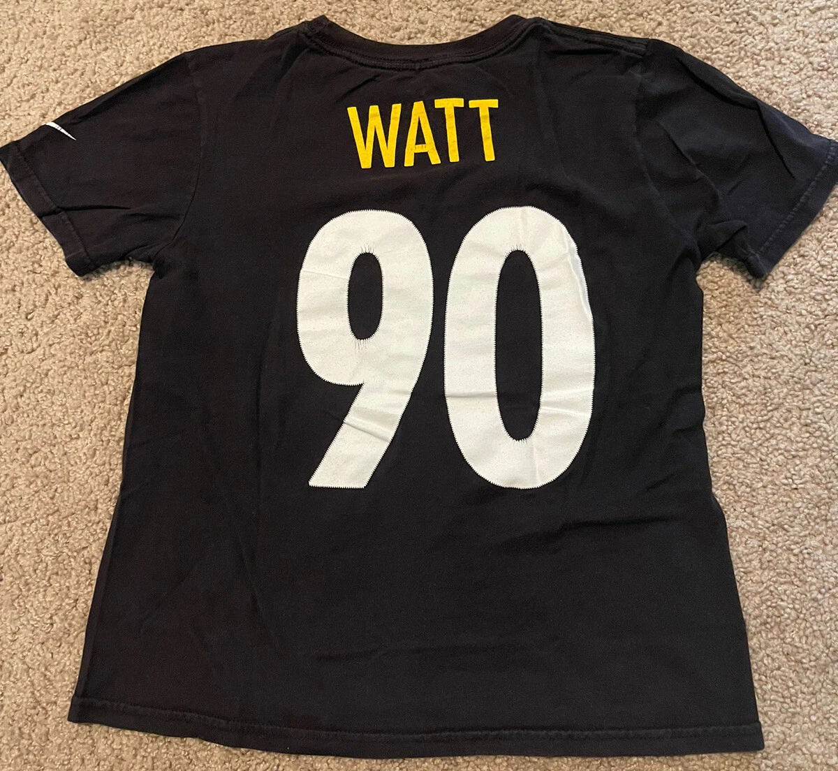 tj watt white steelers jersey