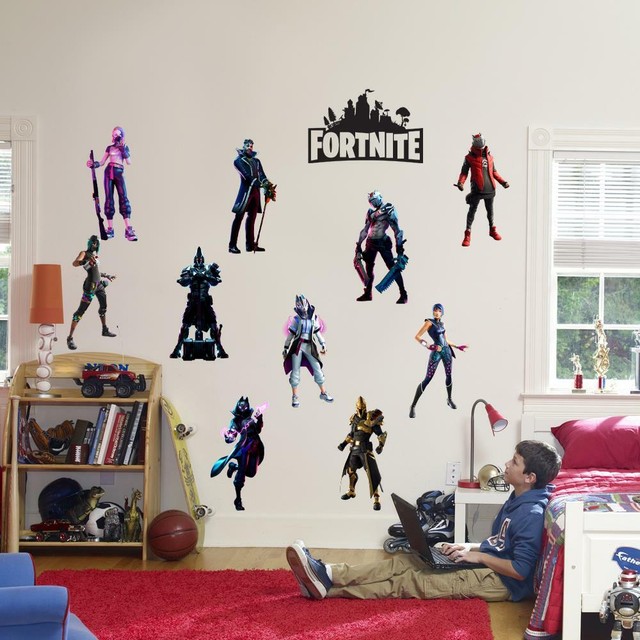 Fortnite Characters Set Wall Sticker Decal Decor Mural Kids Video Game