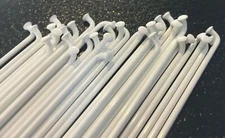 Bicycle Spokes & Nipples - 14G - WHITE (CHOOSE YOUR LENGTH) 4pc. increments