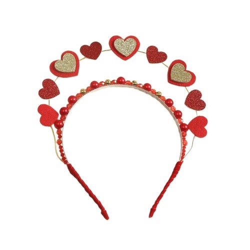 2024 Valentines Headdress Stage Props Hairhoop Sequins Hair Decors - Picture 2 of 9