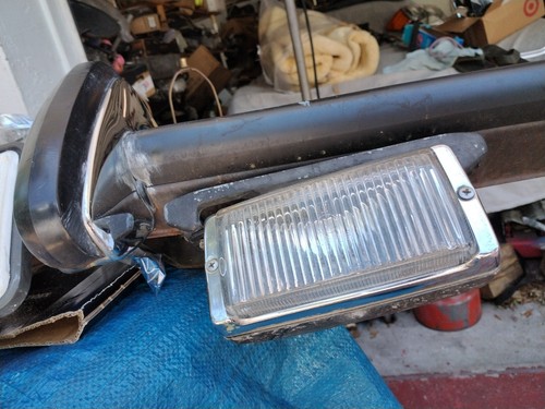 EURO Mercedes R107 450SL SLC Early Front Bumper w/Bumperetts VERY NICE CHROME - Picture 5 of 16