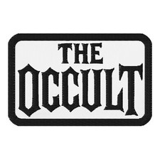 The Occult Black Supernatural Iron-On Patch Gothic Alt Embroidered Applique