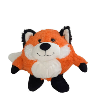 2014 Animal Adventure Orange Fox Roundie Plush Stuffed Toy 9''