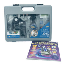 AMSCOPE KIDS 52 Pc Microscope 120x-1200x Starter Kit World Of Microscope Book