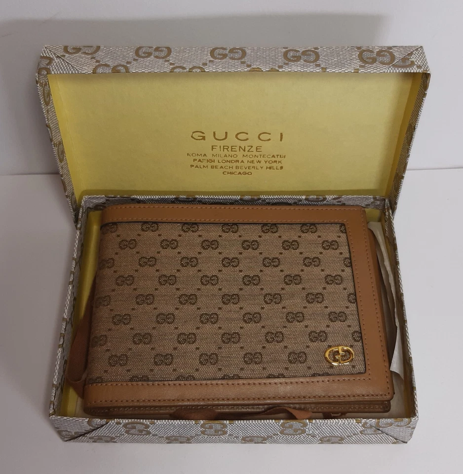 Portafoglio Vintage Uomo GUCCI Italy Originale Guccissima Monogramma Firma Lusso - Bild 3 von 4