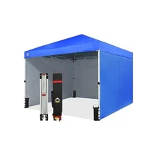 Instant 10x10 Canopy Tent, UV 50+ Protection, Flame Resistant, Water Repellent