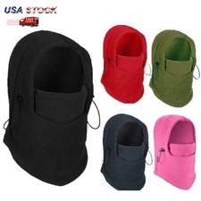 Winter Thermal Fleece Neck Warmer Balaclava Ski Full Face Mask Hat for Men Women