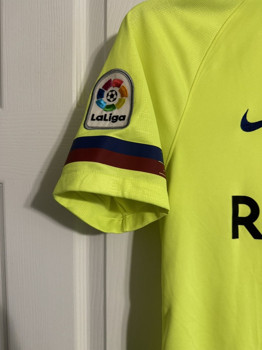 Nike FC Barcelona Jersey Away 2018/2019 Volt Green 918990-703 Mens