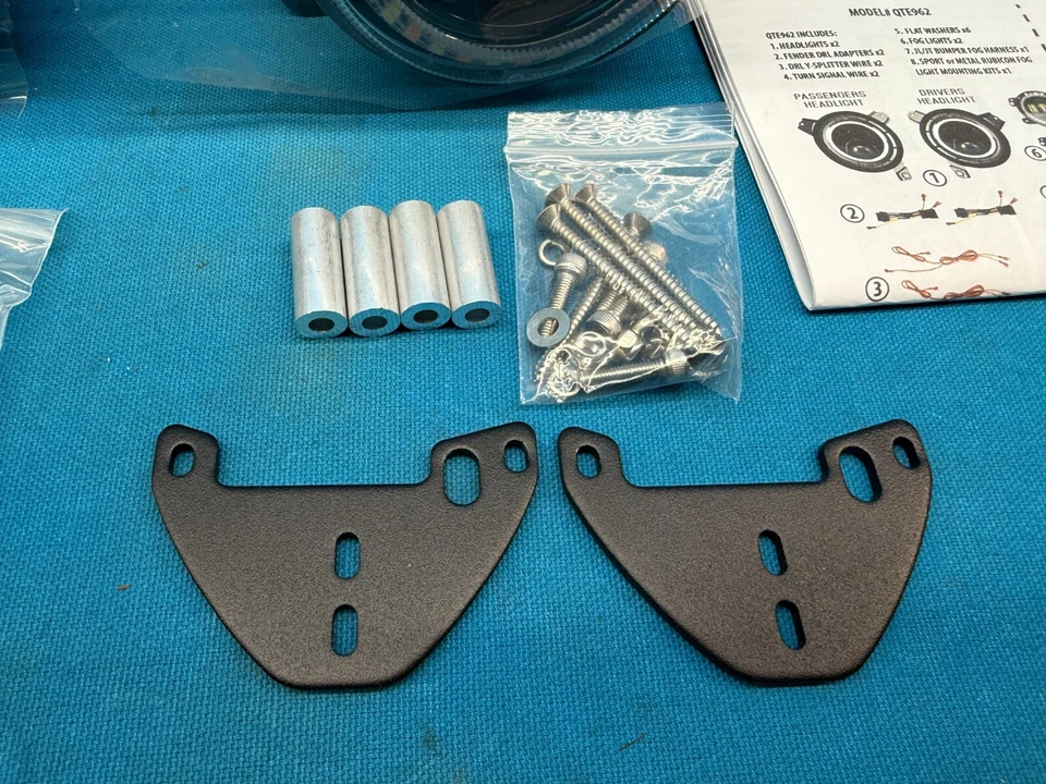 Комплект противотуманных светодиодных фар Quake LED QTE961 4 дюйма 30 Вт Halo для Jeep Wrangler 2018–2020 годов выпуска - Изображение 4 из 4