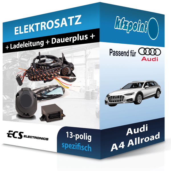 ECS E-Satz 13Polig Fahrzeugspezifisch Passend für Audi A4 Allroad Incl. Manual-image