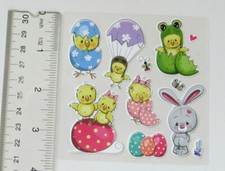 Violette Stickers - EASTER CHICKS - 4x4 Square Sheet of Stickers K160