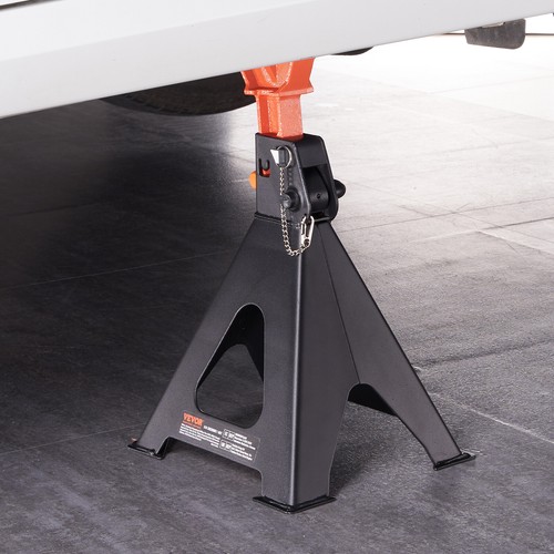 VEVOR 1Pair Jack Stands Steel Car Stands 6T (13000 lbs) Capacity Double Locking - Picture 8 of 12