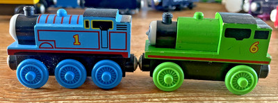 Percy and Thomas Lot Thomas & Friends Wooden Railway Train Tank Engine Car