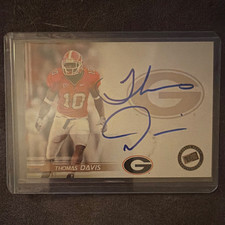 Press Pass 2005 Autographs Bronze Thomas Davis RC Auto #10 Georgia Bulldogs