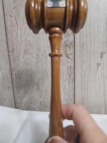 GAVEL, wooden "President, Rosary Society, Holy Ghost Church, 1956-1957", VTG - Bild 9 von 18