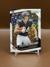2025 Panini Prizm Colston Loveland Rookie White Disco Prizm #319 Chicago Bears