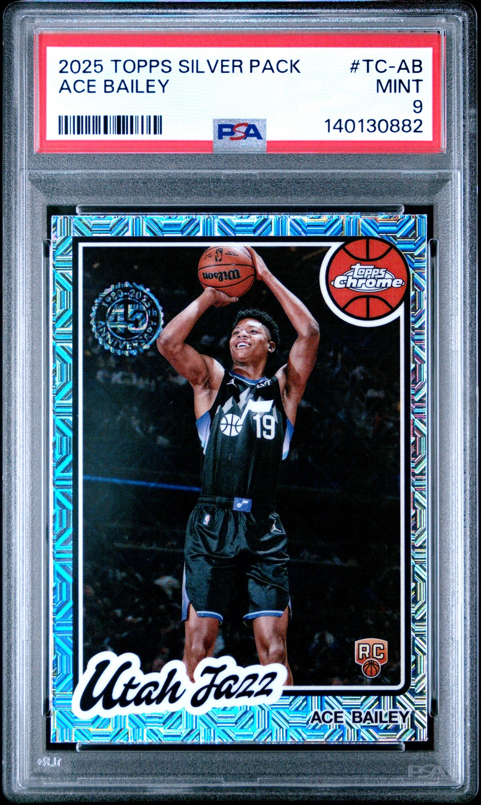 2025 TOPPS SILVER PACK 1980-81 TOPPS CHROME BK #TC-AB ACE BAILEY PSA 9