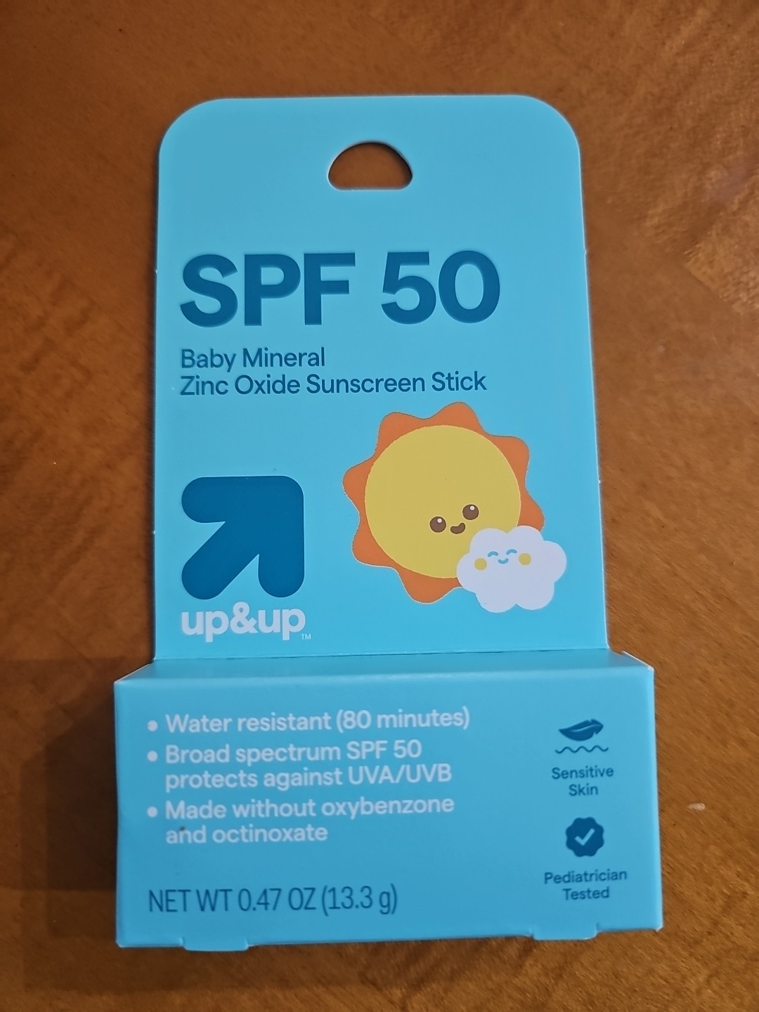 SPF 50 Baby Mineral Sunscreen Stick with Zinc Oxide Water Resistant Exp 05/2027