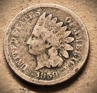 1859 INDIAN HEAD CN CENT ** A GOOD COIN **   (7934)
