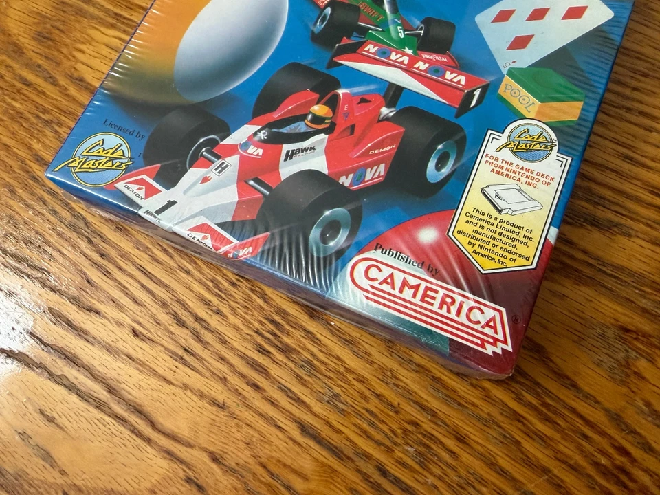 codemasters Micro Machines complete in box seal nintendo nes poster factory MINT - Image 3 of 4