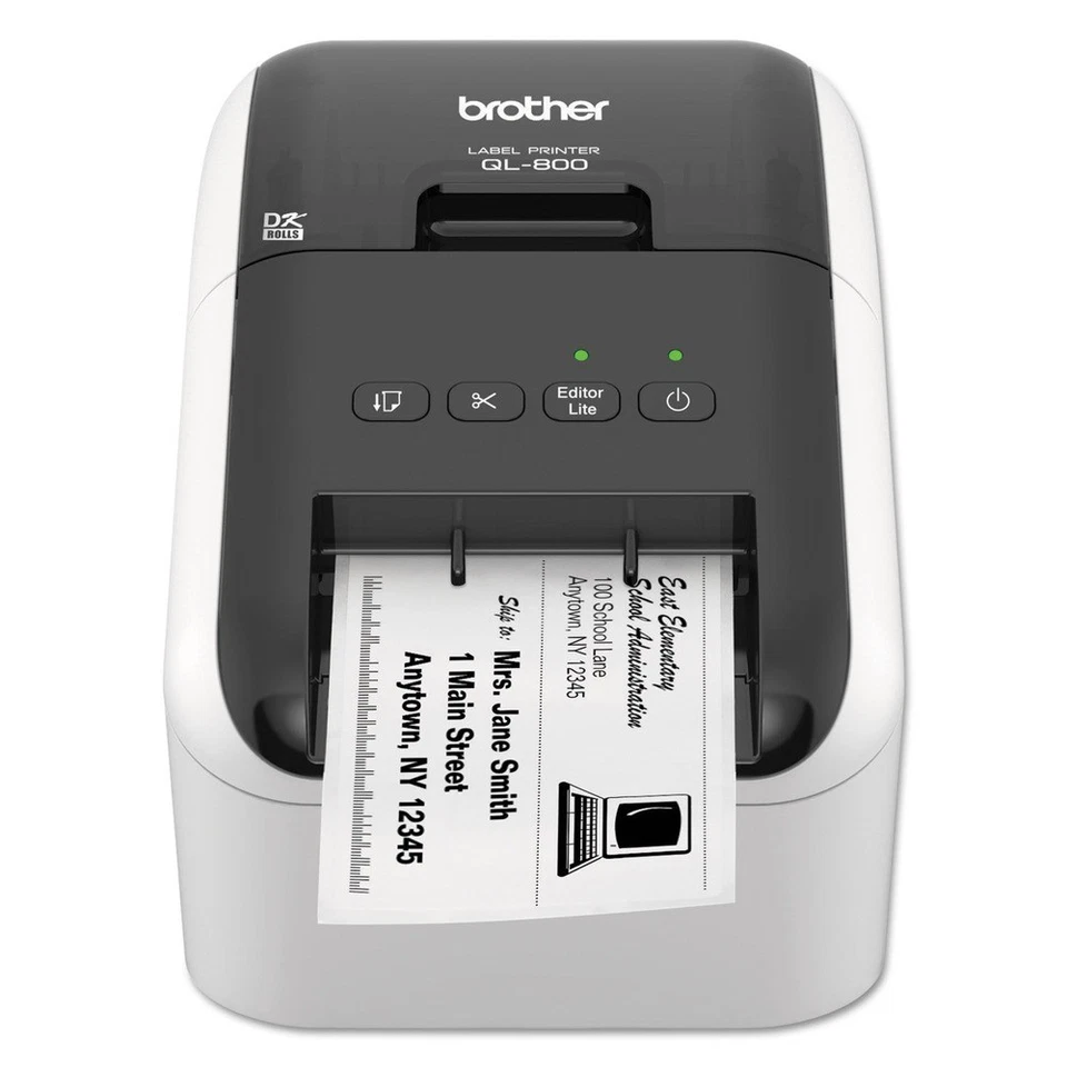 Brother QL800 5"x8.75"x6" 93 Labels/min Print Speed Label Printer New - Image 2 of 4