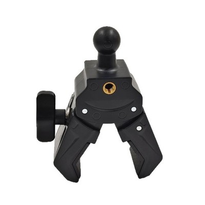 Easy Installs Clamp Adapter 17mm Ball Head Two 1/4 Thread for Photography Gear