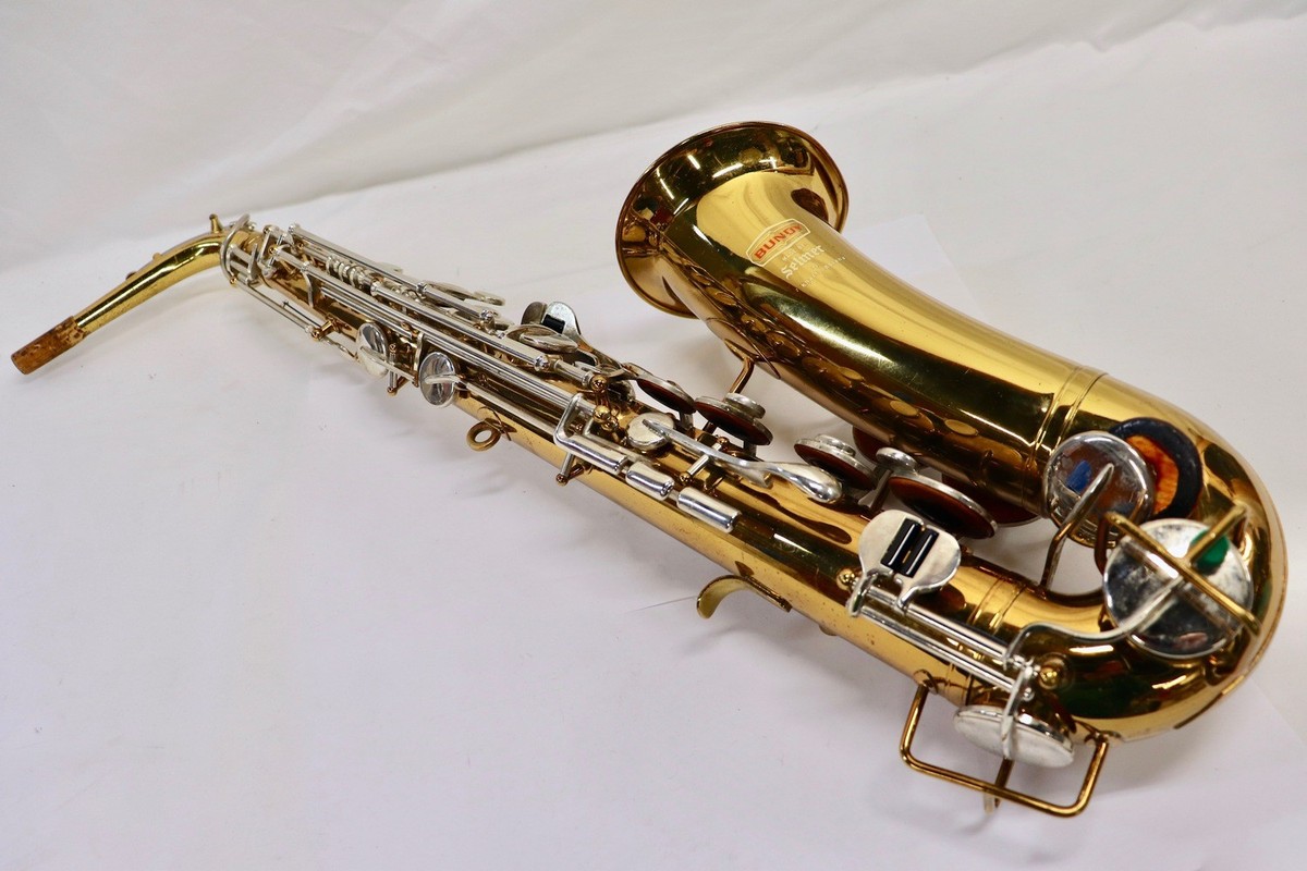 Bundy by Selmer Alto Saxophone Elkhart IN Student Sax w/ Case No