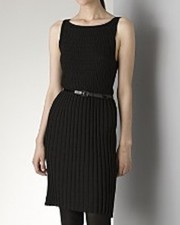 ALICE + OLIVIA BLACK PLEATED DRESS - NWT - size SMALL