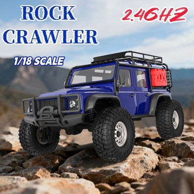 2.4Ghz Remo 1/18 RC Rock Crawler Truck 1893-SL Off-Road Remote Control RC Car US