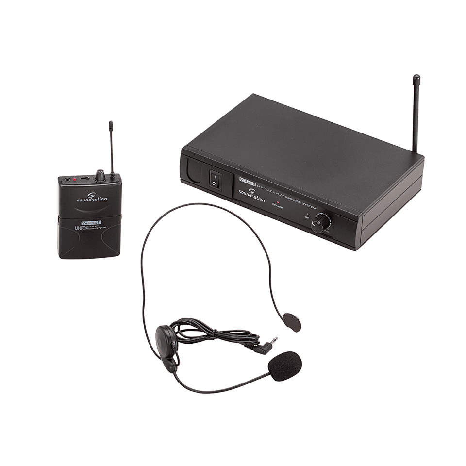 Soundsation WF-U11PB Radiomicrofono Headset 863.55 MHz per Conferenze e Didattica