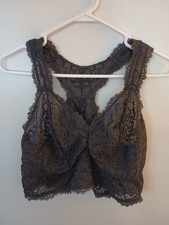 Torrid Curve Bralette Size 2 18-20 Black Lace Unlined, No Wire, Racerback