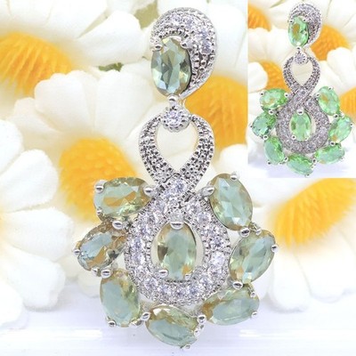 Buy 3 Get 1 Free Gorgeous Color Changing Zultanite CZ Gift Women Silver Pendant