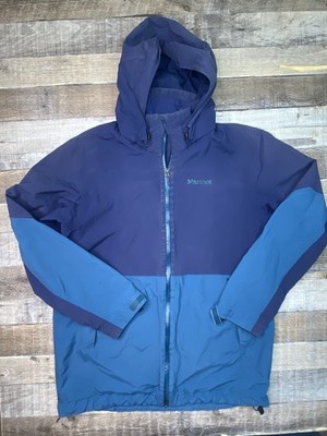 Marmot Mens L Featherless Component Jacket Insulated Blue Outdoor Camp Ripstop