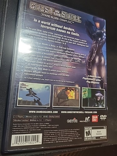 Ghost In The Shell: Stand Alone Complex PS2 - Complete w card attached in back - Picture 2 of 5
