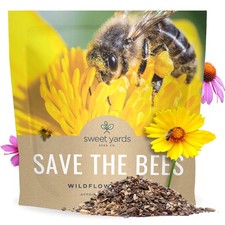 Bee Friendly Wildflower Mix - Bulk 1 Ounce Packet - Over 7,500 Open Pollinate... 223.84 per gallon