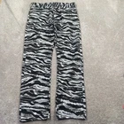 LRG Jeans Mens 34 Black Grey Tiger Stripe Camo True Straight Fit Streetwear