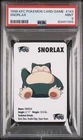 1998 KFC Pokemon Card Game Snorlax #143 Holo Promo English PSA 9