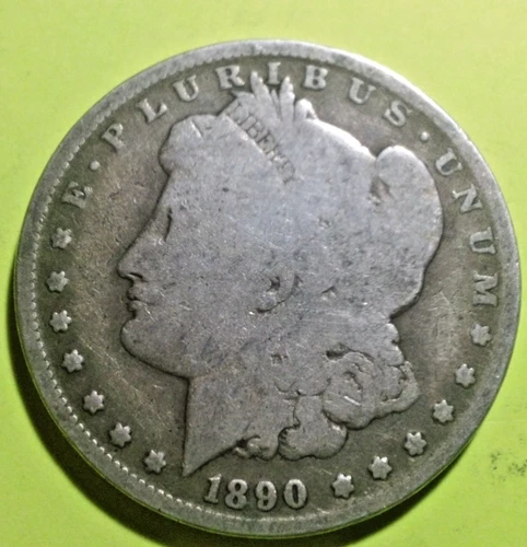 1890- O Morgan Silver Dollar, .900 fine, bullion coin, LOW Shipping Cost