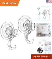 Heavy Duty Clear Suction Cup Hooks
