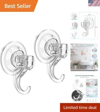 Heavy Duty Clear Suction Cup Hooks