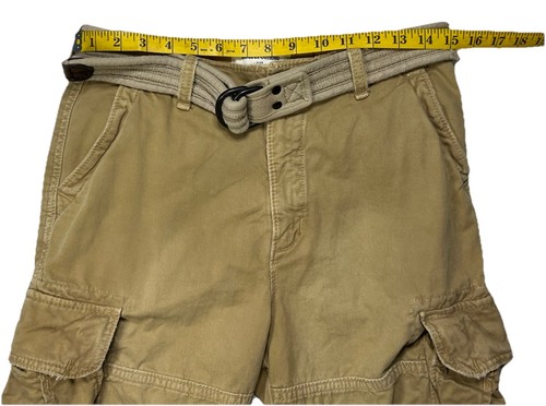 Abercrombie Kids Khaki Cargo Shorts With Belt Youth Size 16 Brand New - Picture 9 of 17