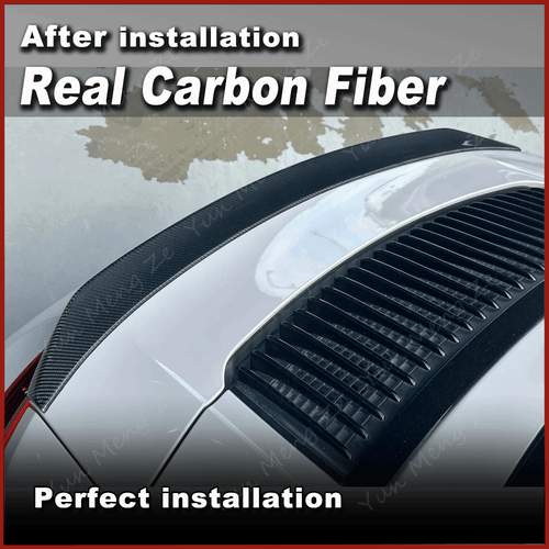 Fit For Porsche 911 991 2012-2018 REAL Carbon Rear Trunk Wing Boot Spoiler Lip - Foto 6 di 12