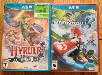 Mario Kart 8 (Nintendo Wii U, 2014) & Hyrule Warriors, Authentic